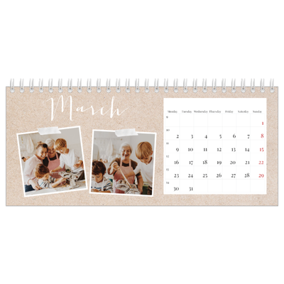 Desk calendars — Scrapbook calendar [March]