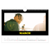 A4 Landscape Photo Calendar — Fun type [March]