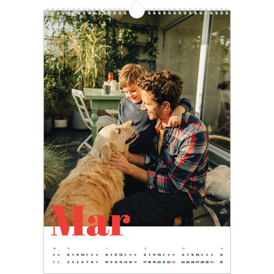 A3 photo calendars — A bold year [March]