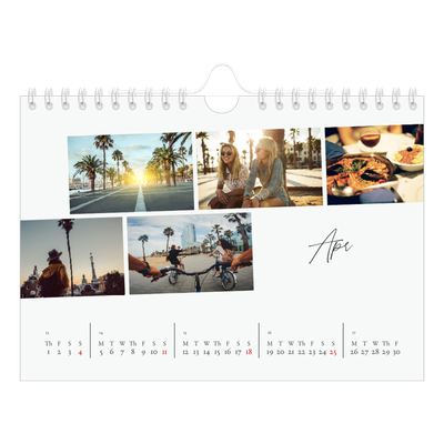 A5 Landscape Photo Calendar — City break [April]