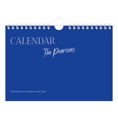 A5 Landscape Photo Calendar — Cobalt classic [cover]