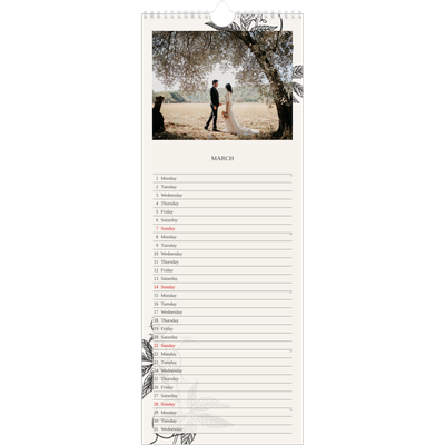 Slim Calendar  — Ink & ivy [March]