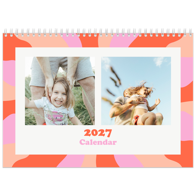 A4 Double Photo Calendar — Playing with pattern [cover]