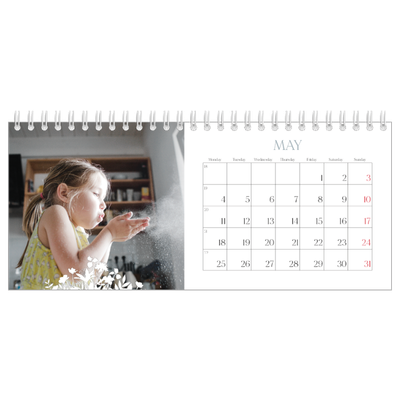 Desk calendars — Flower motif [cover]