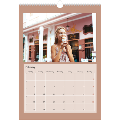 A3 photo calendars — Earth colours [February]