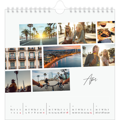 Square calendars  — City break [April]