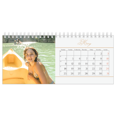 Desk calendars — Gold script banner [cover]