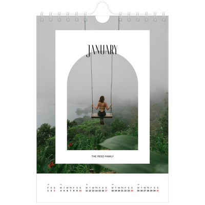 A5 Photo Calendar — The open arch [January]