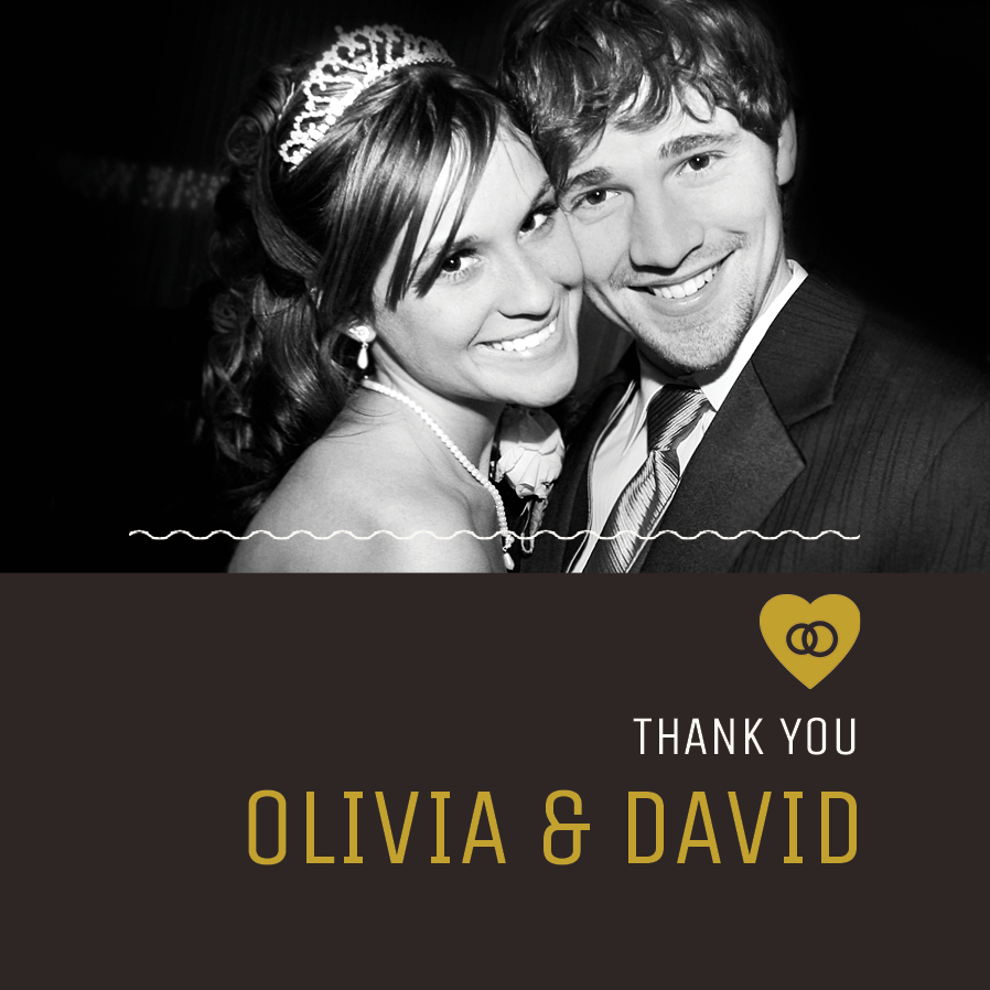 Thank you cards — Minimal Dark