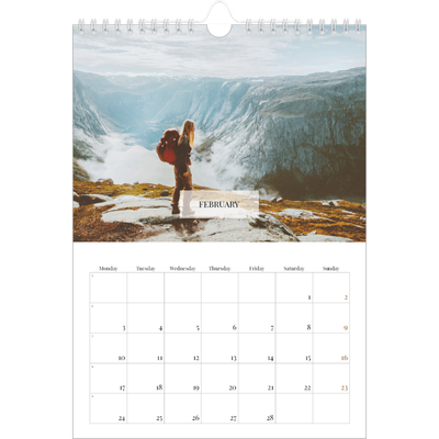 A4 Photo Calendar — Classic calendar [February]