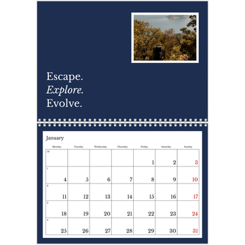 A4 Double Photo Calendar — Editorial Earth