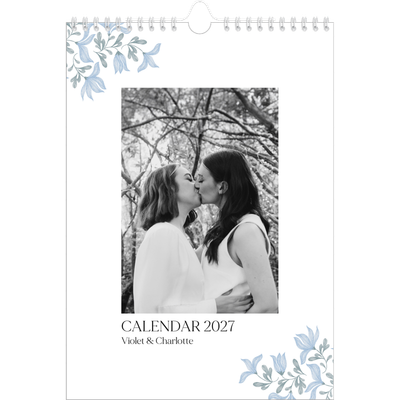A4 Photo Calendar — Elegant floral [cover]