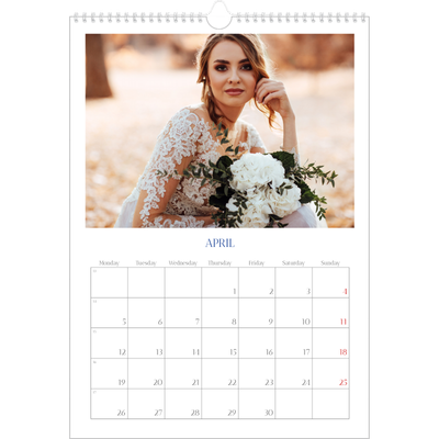 A3 photo calendars — Cobalt classic [April]