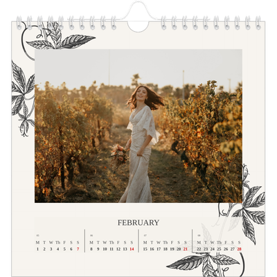 Square calendars  — Ink & ivy [February]