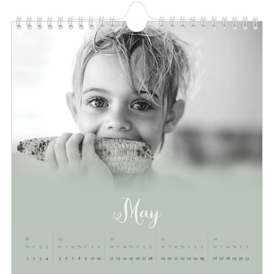 Square calendars  — Misty green [cover]