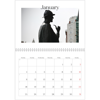 A4 Double Photo Calendar — My travelogue [January]