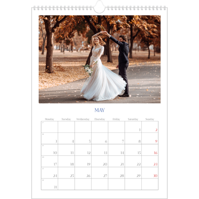 A3 photo calendars — Cobalt classic [May]
