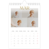 A5 Photo Calendar — Big gold text [March]