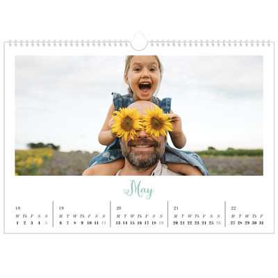 A3 Photo Calendar — Hello world [May]