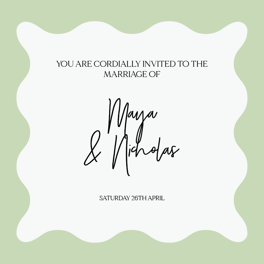 Invitations — Pastel scallops