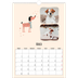 A3 photo calendars — Dog paws and doodles [March]