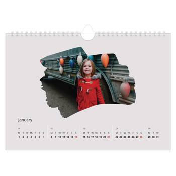 A4 Landscape Photo Calendar — Paintbrush photos