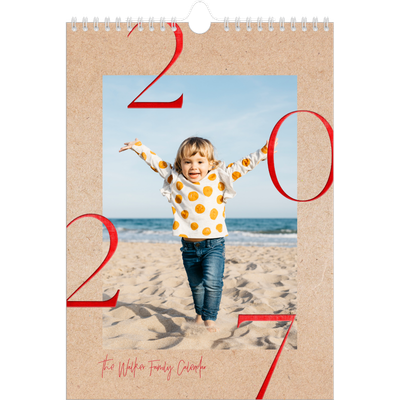 A4 Photo Calendar — Pops of red [cover]