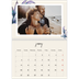 A4 Double Photo Calendar — Painted flowers [January]