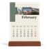 Easel Desk Calendar Portrait  — Sights of the world [February]