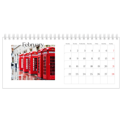 Desk calendars — My travelogue [February]