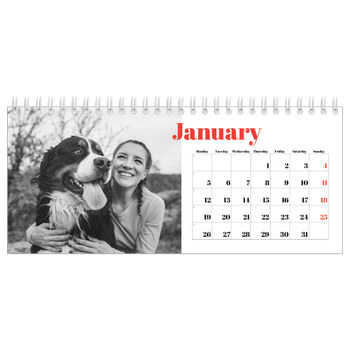 Desk Photo Calendar — A bold year