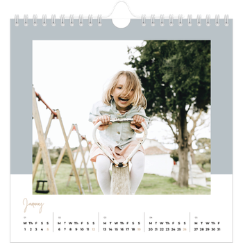Square Photo Calendar — Earthy frames