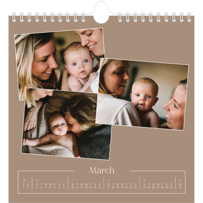 Square calendars  — Crafted memories [March]