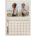 A4 Double Photo Calendar — Craft stamp effect [February]