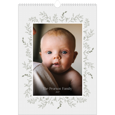 A3 photo calendars — Hand drawn flowers [cover]