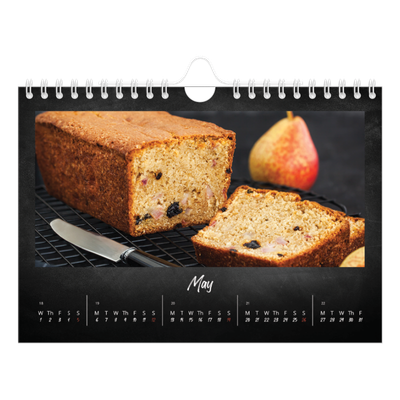 A5 Landscape Photo Calendar — Chalkboard style [cover]