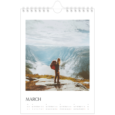 A5 Photo Calendar — Surfing sunsets [March]