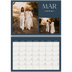 A4 Double Photo Calendar — Slate and serifs [March]