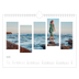 A4 Landscape Photo Calendar — Travel mosaics [May]