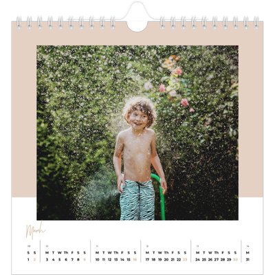 Square calendars  — Earthy frames [March]