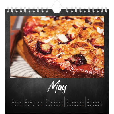 Square calendars  — Chalkboard style [cover]