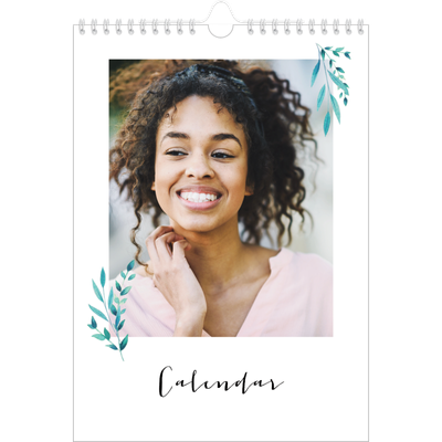 A4 Photo Calendar — Flower illustrations [cover]