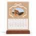 Easel Desk Calendar Portrait  — Kraft and bow [cover]