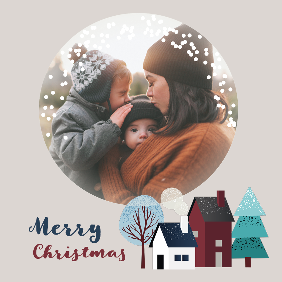 Cards — Snowy street