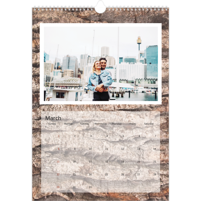 A3 photo calendars — Tree bark [March]