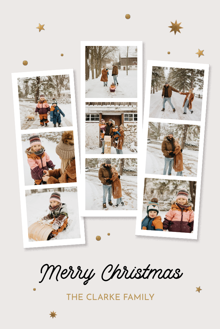 Cards — Sprinkle of snow and stars