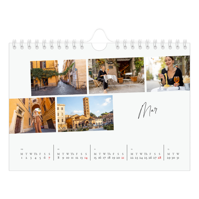 A5 Landscape Photo Calendar — City break [March]