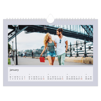 A4 Landscape Photo Calendar — Colour my world