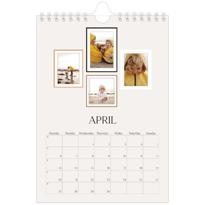 A5 Photo Calendar — Wall photo gallery [April]