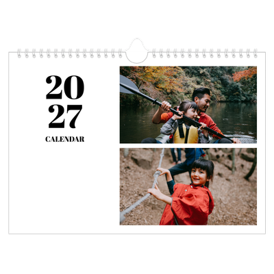 A4 Landscape Photo Calendar — Serif and moments [cover]
